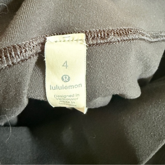 Lululemon Black High Rise Moto Panel Leggings Size 4 - Picture 4 of 5